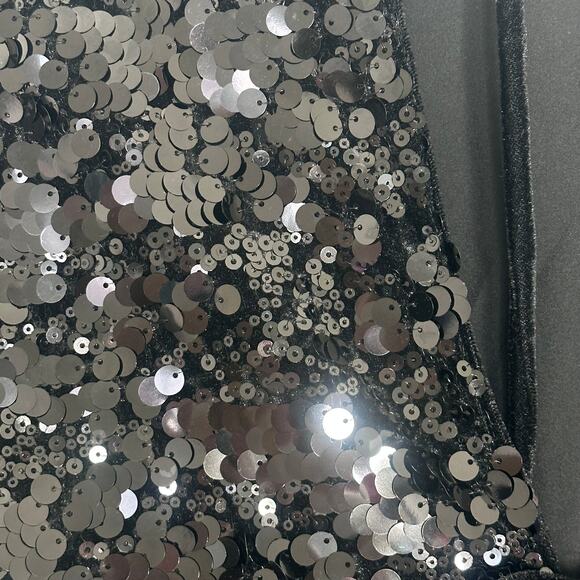 Ganni Velvet Sequins Mini Dress in Black - Picture 13 of 16